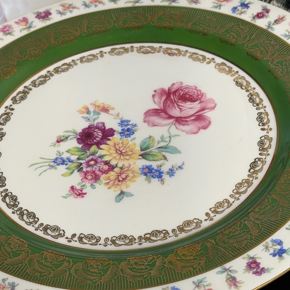 Vintage Porcelain German Bavarian Ceramic China Plate - Picture 2 of 11